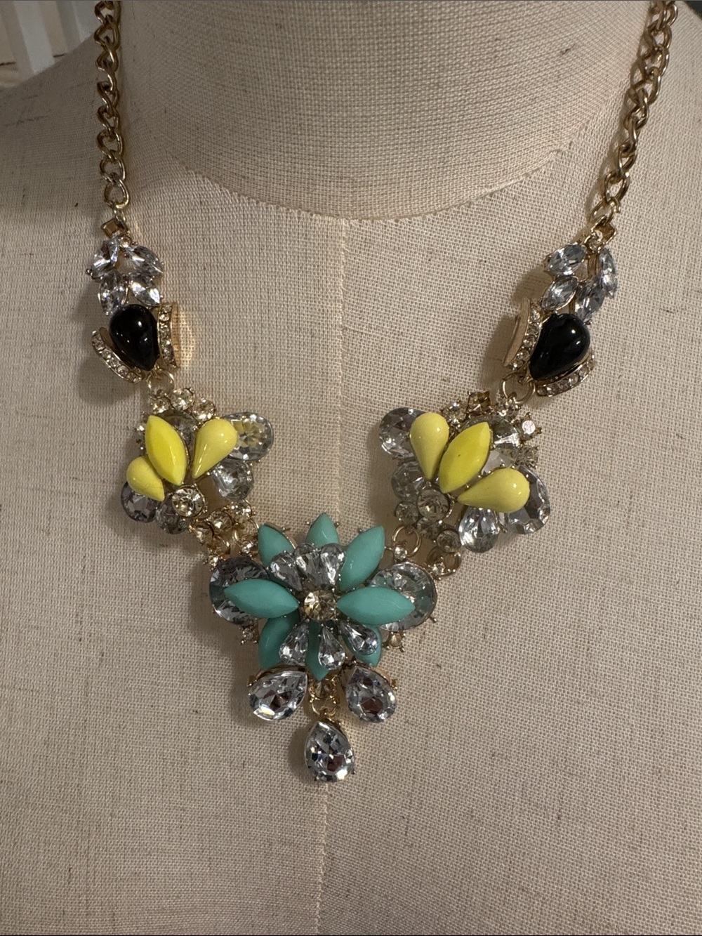 Statement Necklace. Costume Jewelry circa. Y2K. Statement with bling